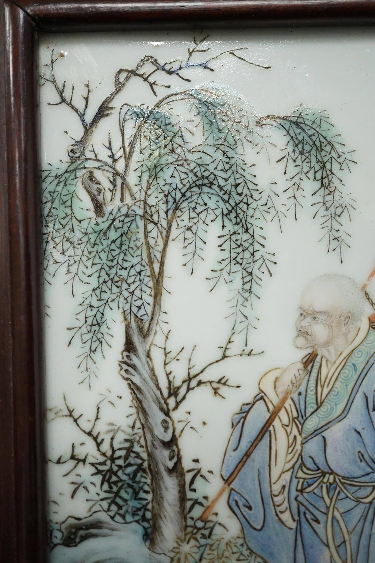 A Chinese famille rose ‘Li Tieguai’ plaque, Republic period